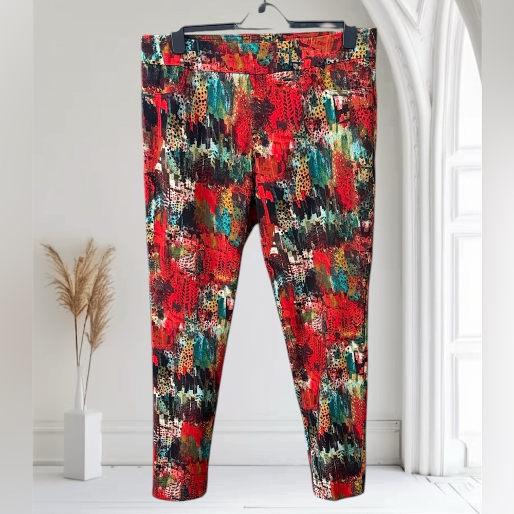 Soft Surroundings Multicolor Abstract Pants